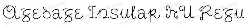 Agedage Insular HU Regular字体转换